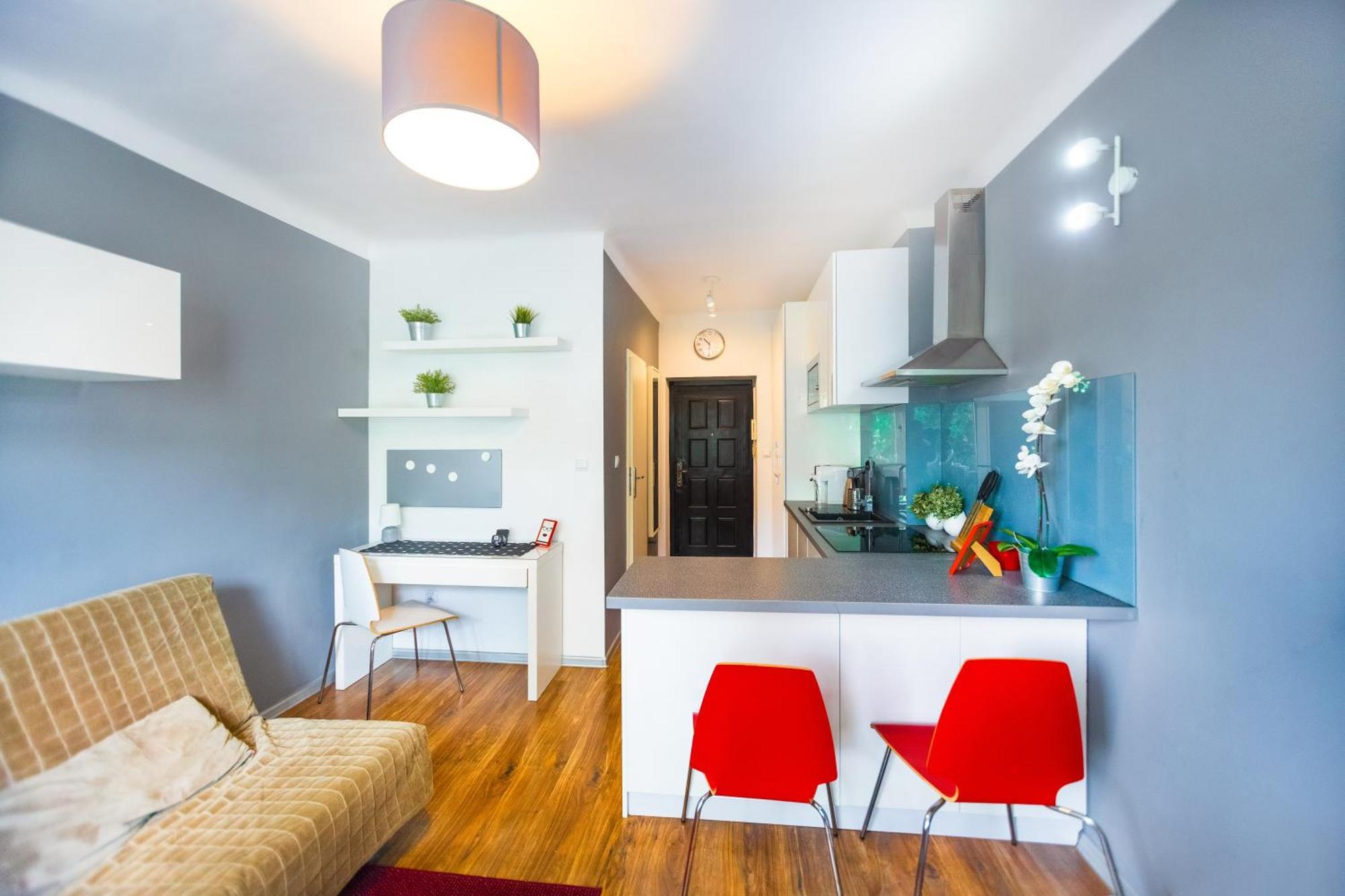 Cozy Studio Next To The Metro And City Center Warszawa Eksteriør bilde