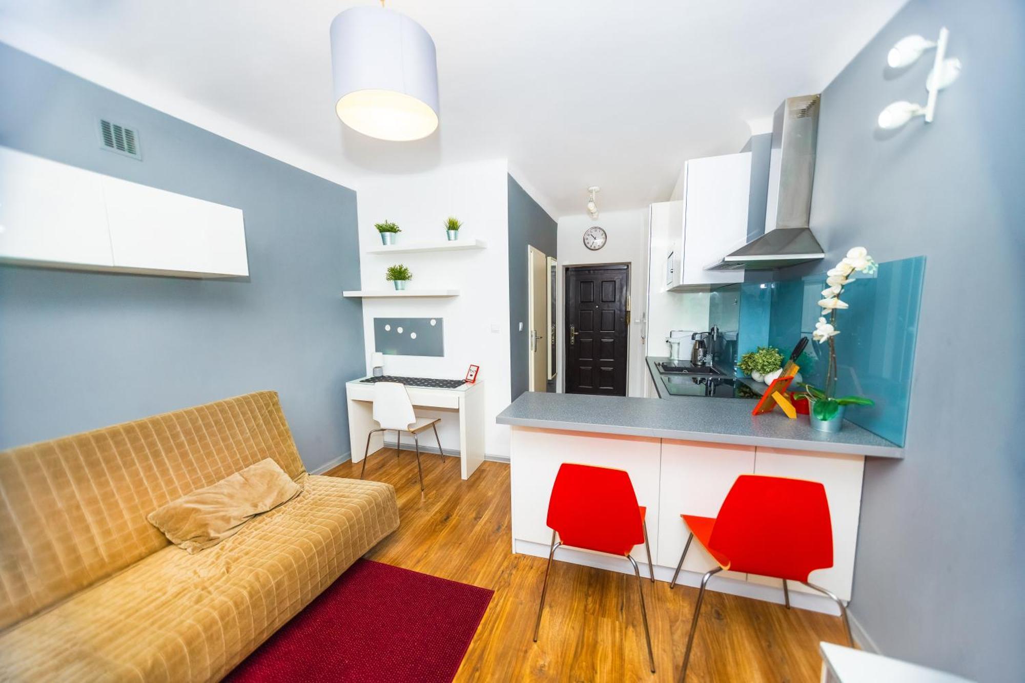 Cozy Studio Next To The Metro And City Center Warszawa Eksteriør bilde